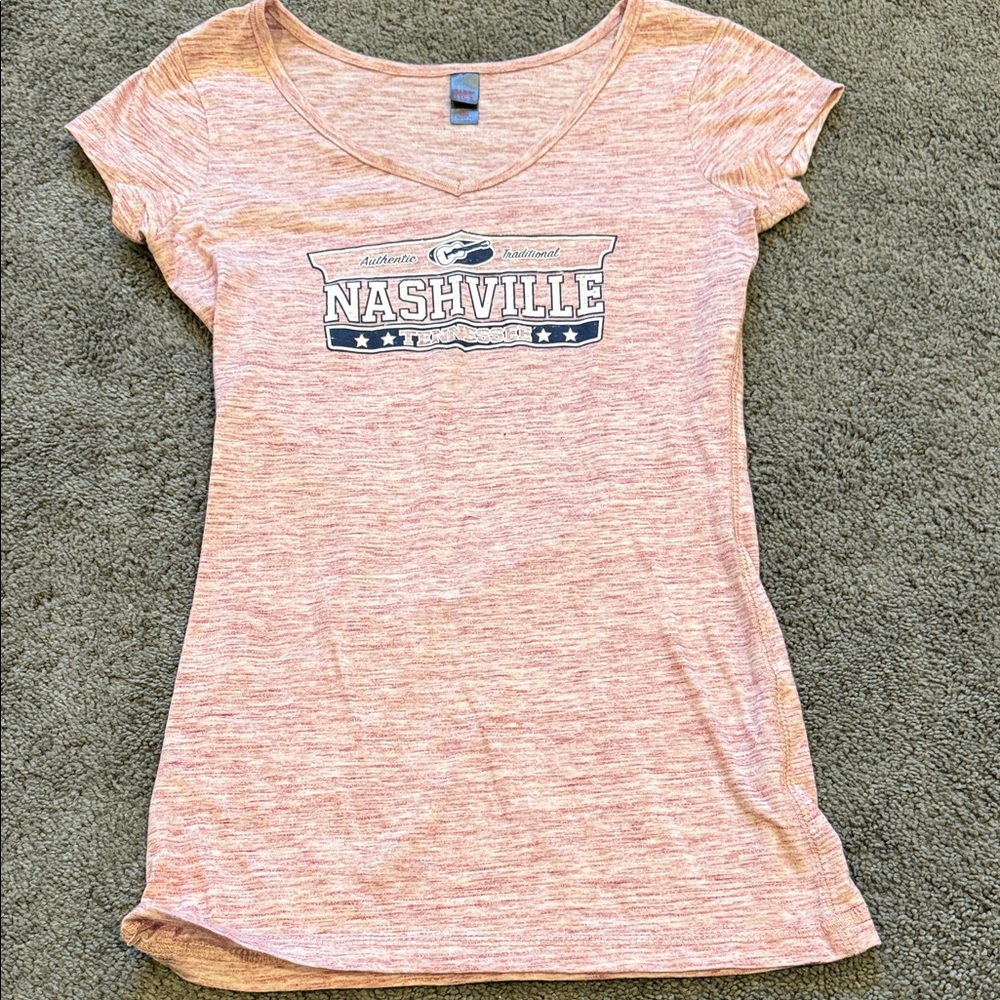 District Nashville Graphic Light Pink Women's Tee